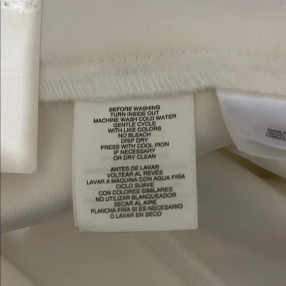 Anne Klein Pants Womens 10 Ivory High Rise Wide Leg Professional Office Career - Picture 13 of 13